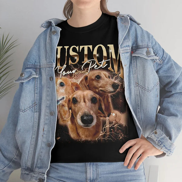 Custom Vintage Tee & Pet Crewneck – Personalized Gift for Pet Lovers