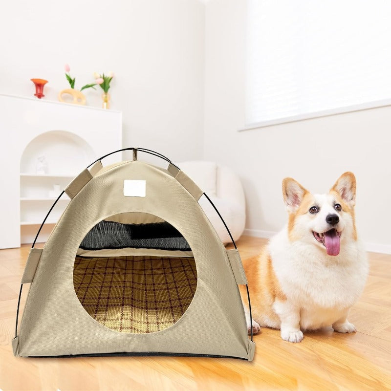Tente pop-up BreezyDen pour animaux de compagnie – Cachette portable pour chats et petits chiens