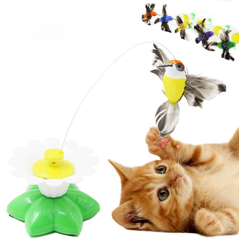 Jouet interactif pour chat en forme d'oiseau volant