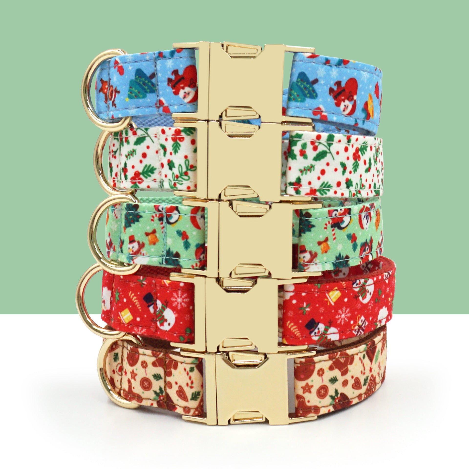 Collier et laisse pour animaux de compagnie de la série Noël