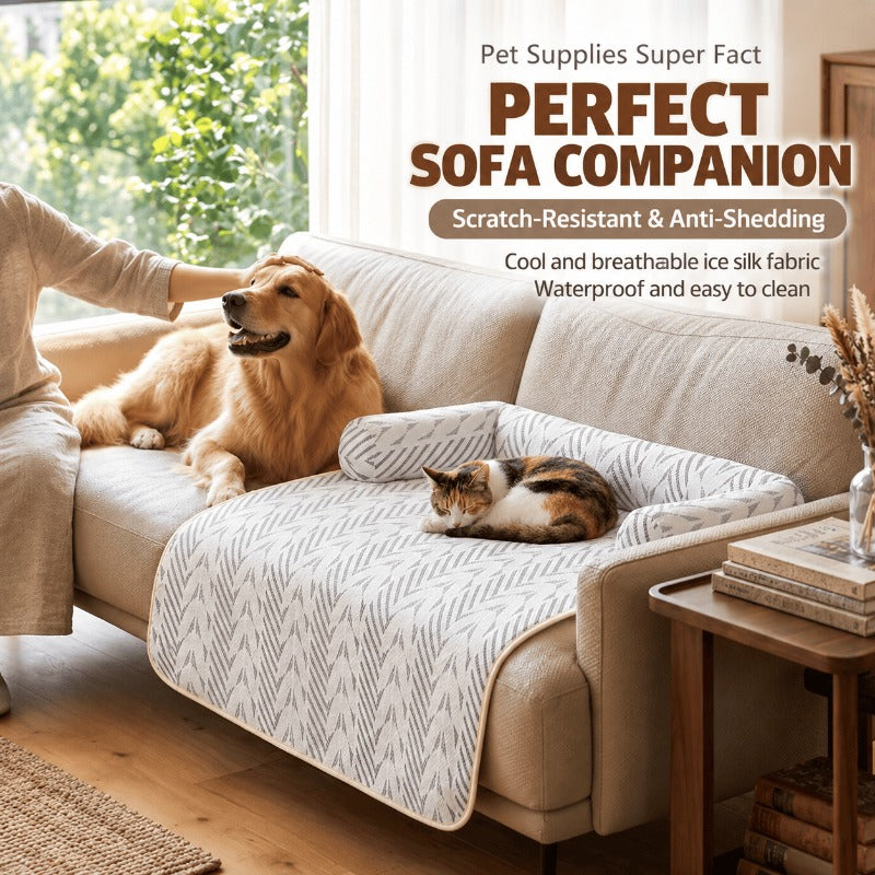 Cozy Anti - Scratch Pet Sofa Mat for Cats & Dogs