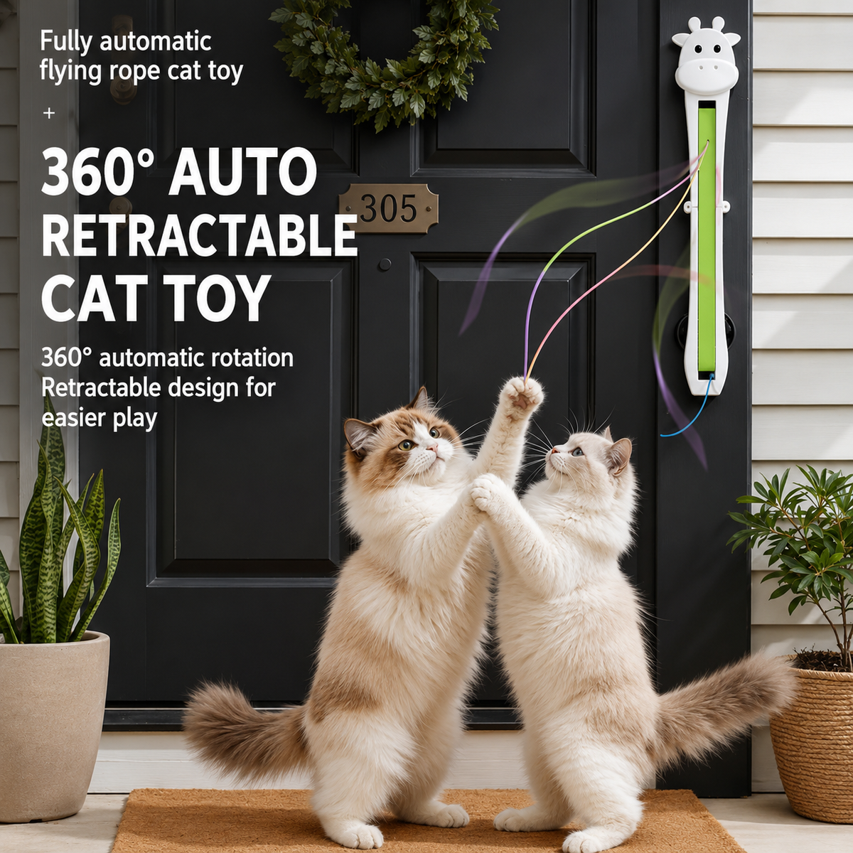 Electric Cat Teaser Wall – Mount Interactive Automatic Moving