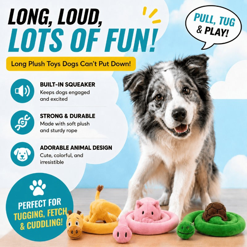 Jouet à tirer durable en peluche