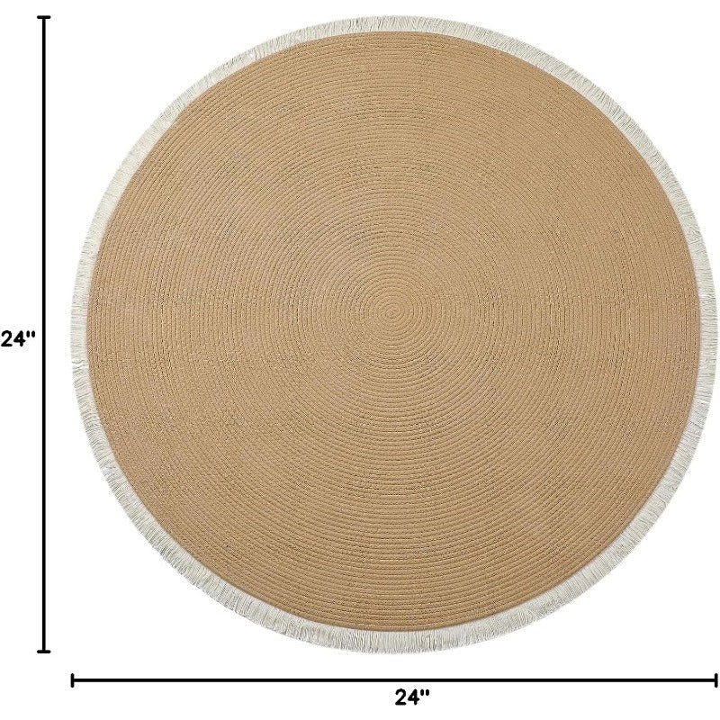 Tapis en coton tressé de qualité supérieure – Doux, durable et élégant.