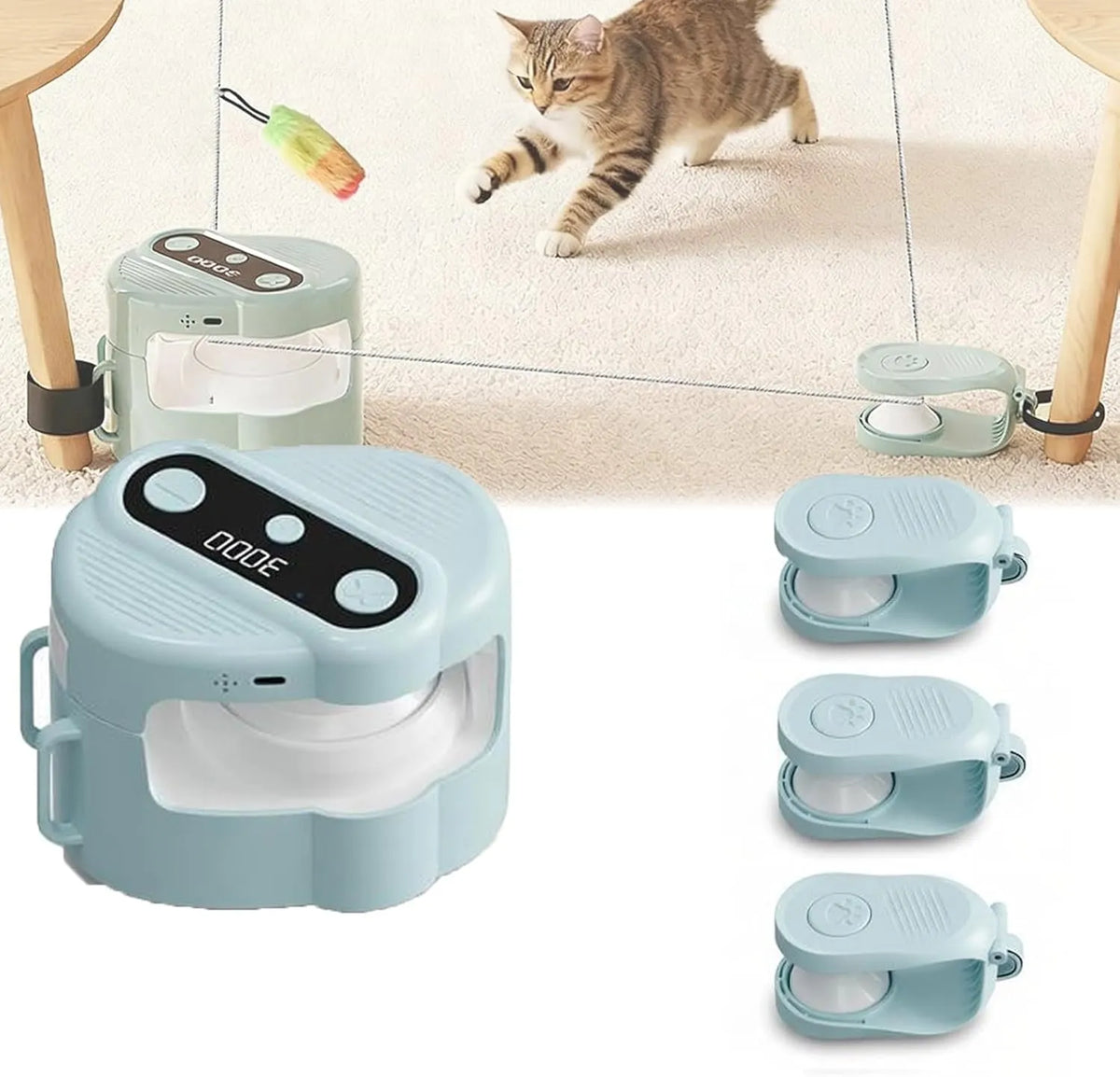 Jouet excitant électrique pour chat avec télécommande