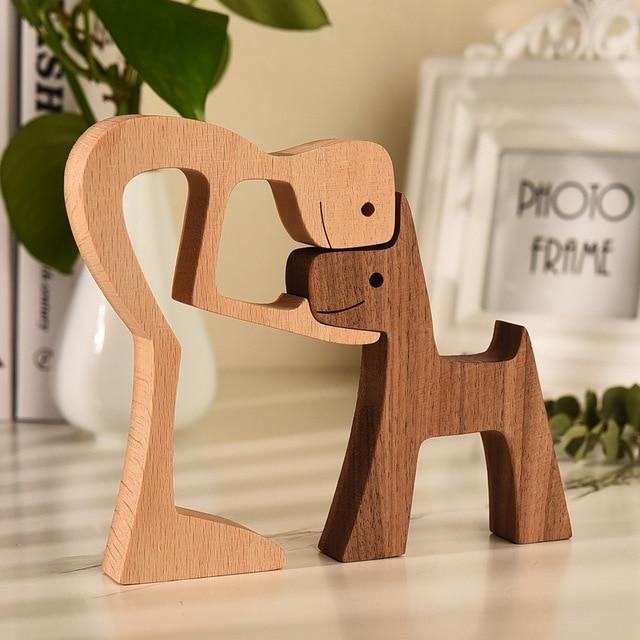 Figurines en bois pour le meilleur ami de l'homme