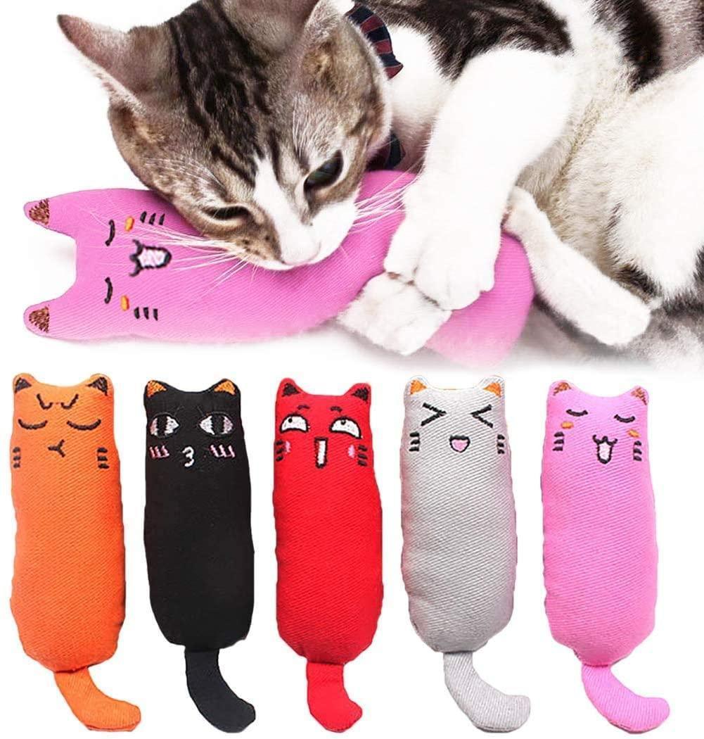 5 jouets à mordre en cataire résistants pour chat