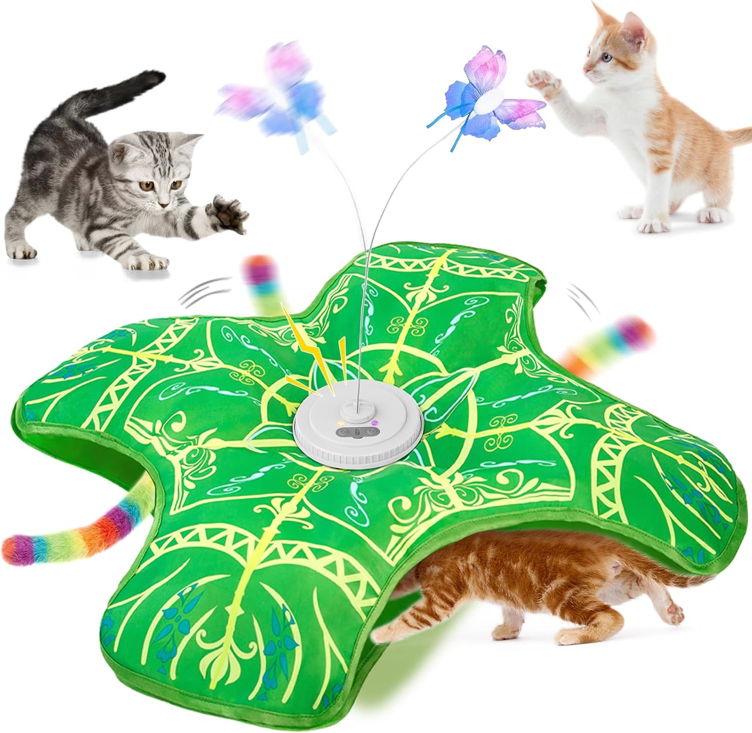 Jouet pour chat cache-cache rechargeable et automatique