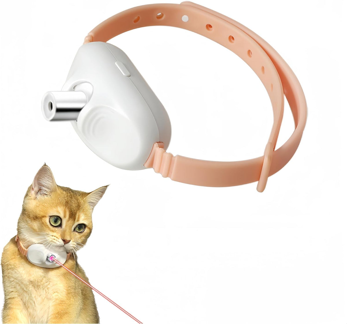 Collier de stimulation ajustable avec laser pour chats