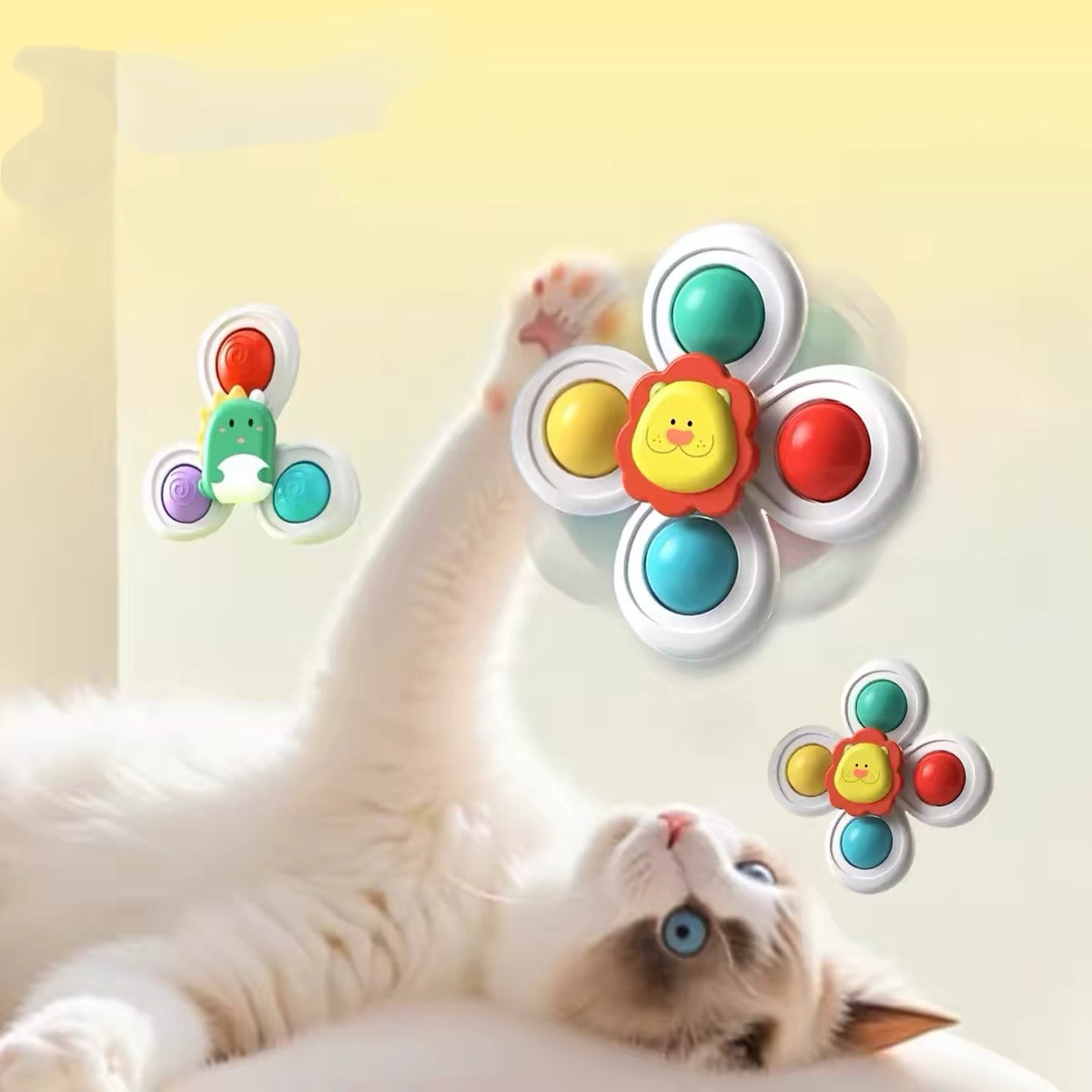 Jouets rotatifs Fidget à ventouse puissante