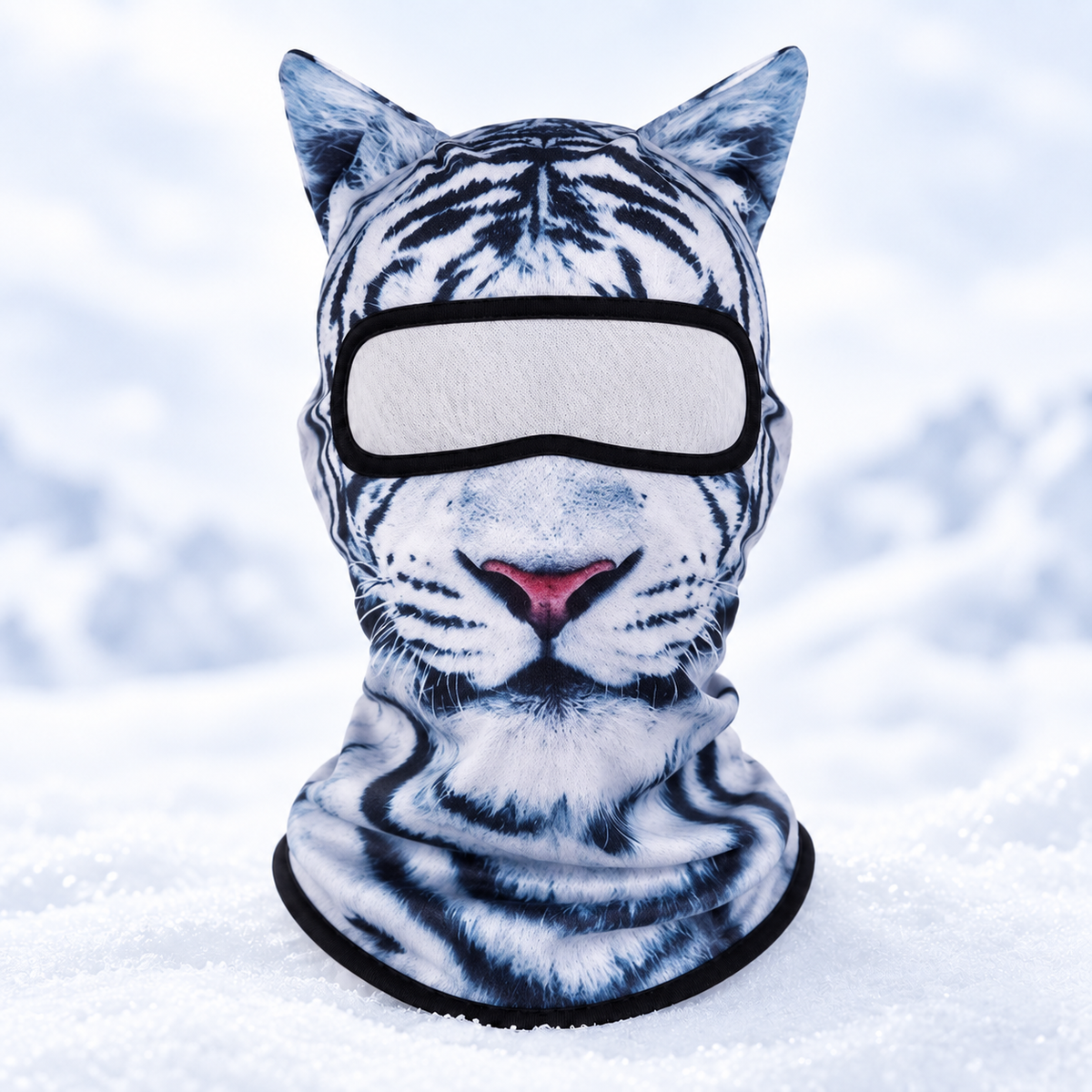 White Tiger animal ski balaclava