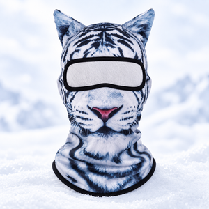 White Tiger animal ski balaclava