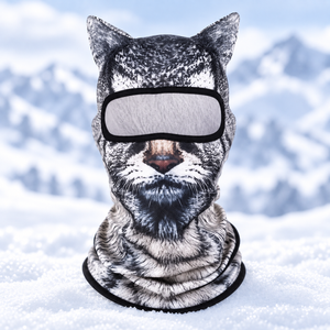 Snow Leopard animal ski balaclava