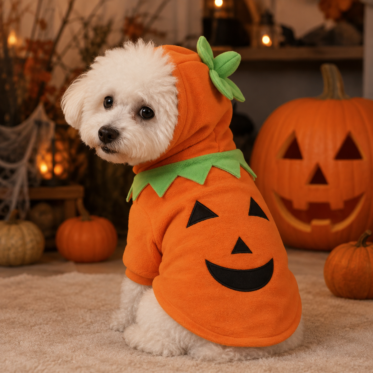 Pumpkin Halloween Pet Costume