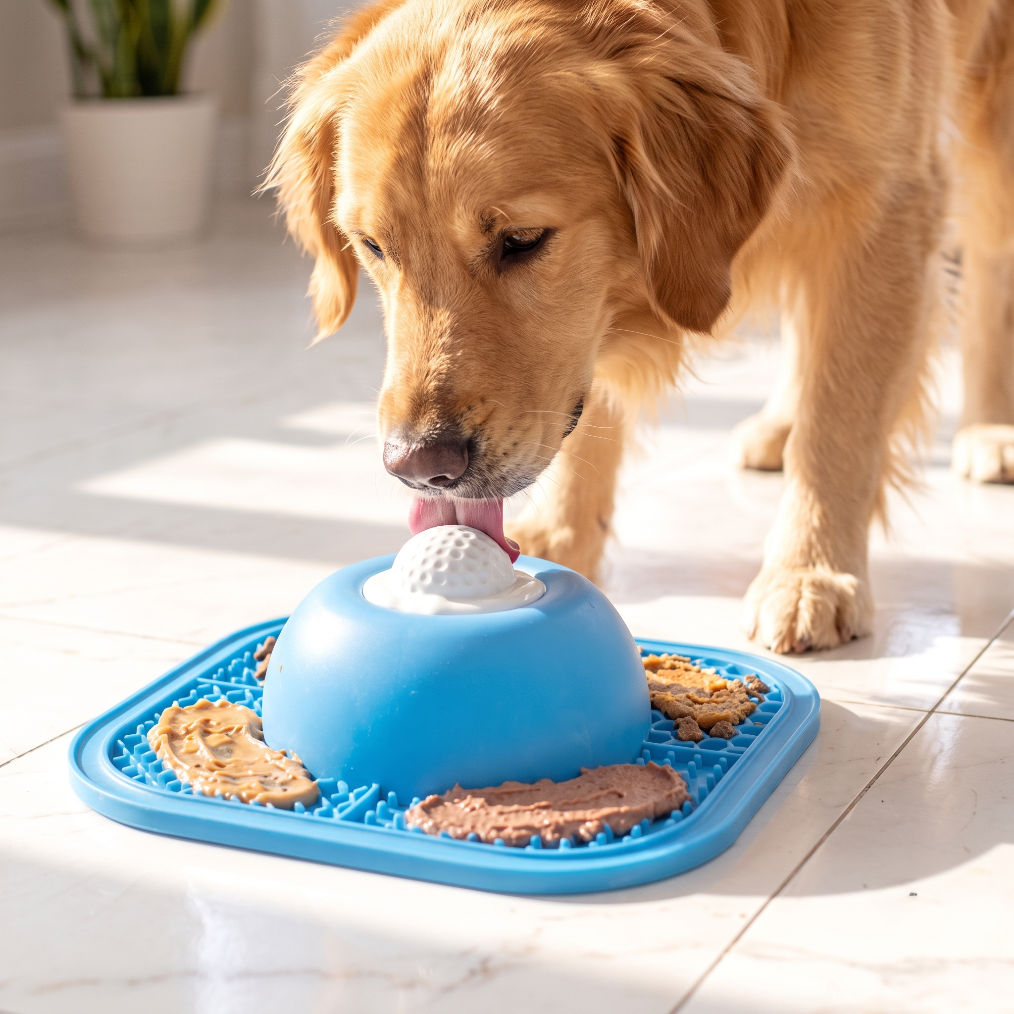 Interactive Pet Lick Mat & Slow Feeder Bowl