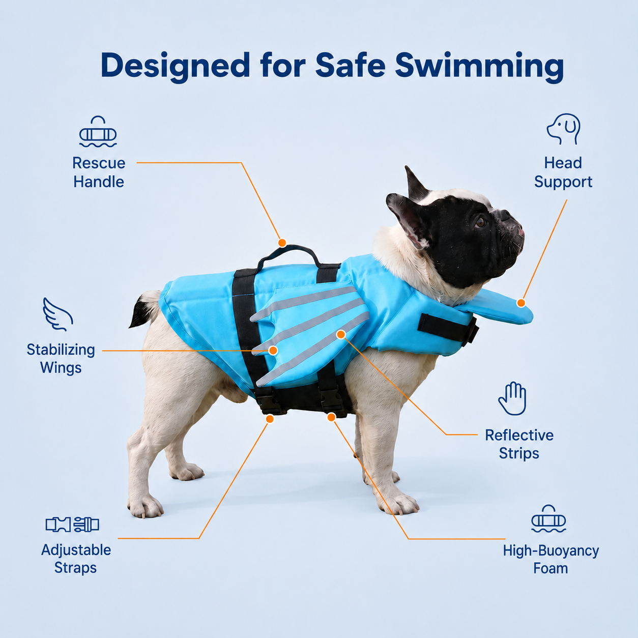 Gilet de sauvetage pour chiens