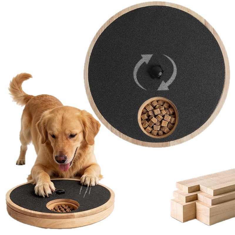Gamelle tournante à alimentation lente pour chien avec lime à ongles