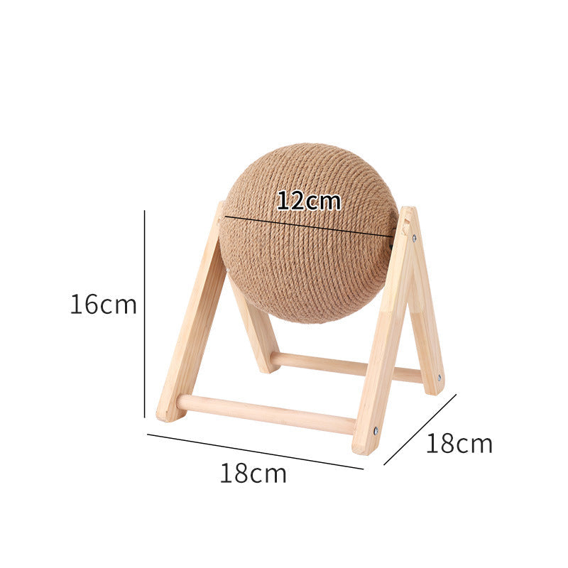 😻 Cat Scratcher Toy | L/V Cat Scratcher with Sisal Ball