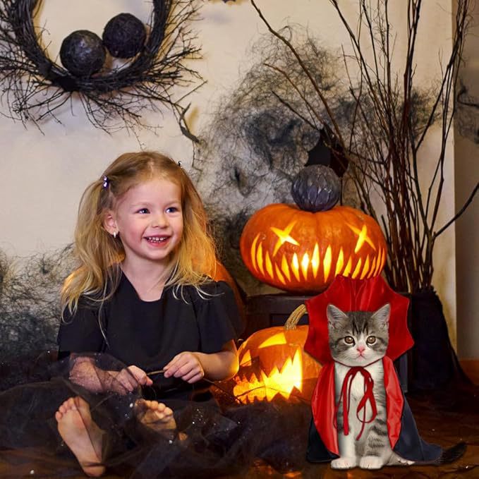 Halloween Vampire Cape for Cats & Dogs