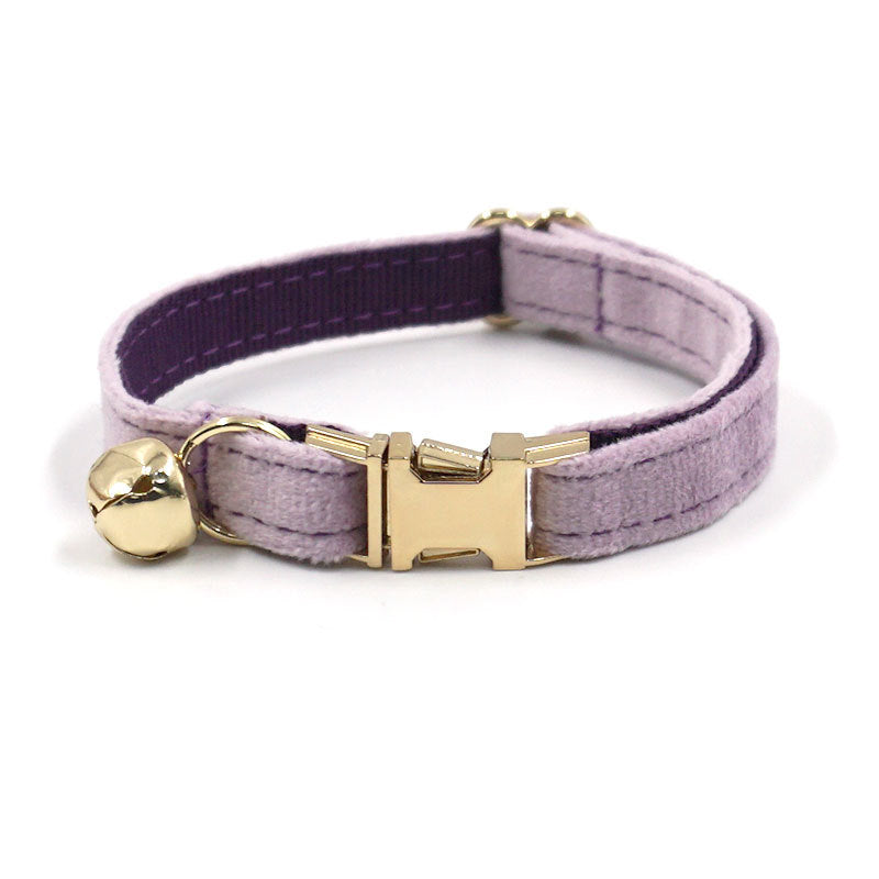 Collier de clochette pour chat en velours