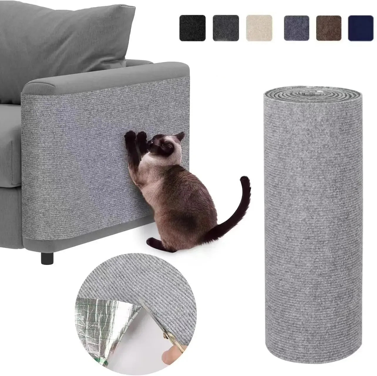 Griffoir autoadhésif pour chat – Mural, protecteur de canapé découpable