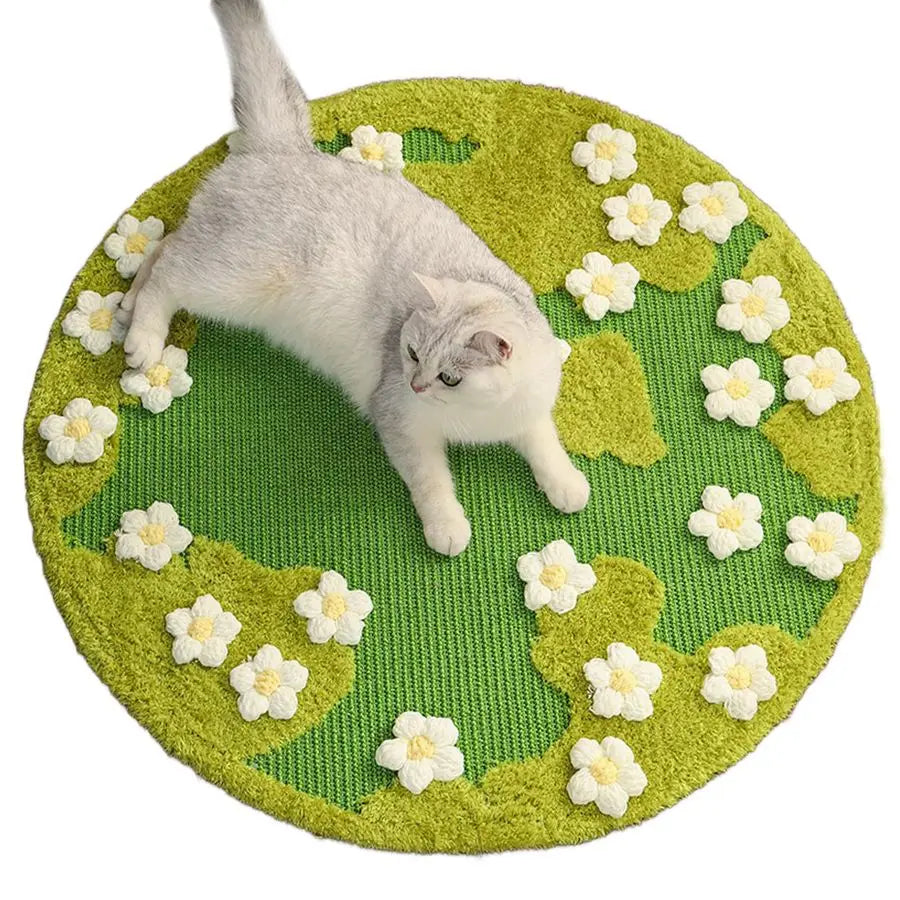 Grand tapis griffoir en sisal pour chat (79 cm)