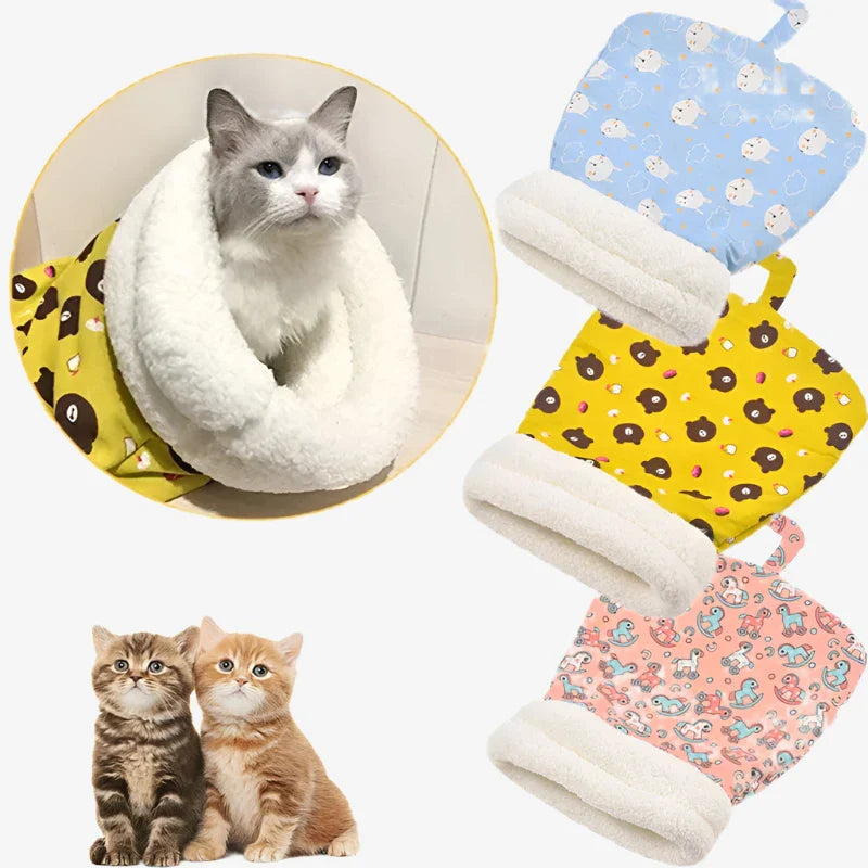 Cozy Cat Sleeping Bag – Soft, Snuggly Hideaway Bed for Cats!
