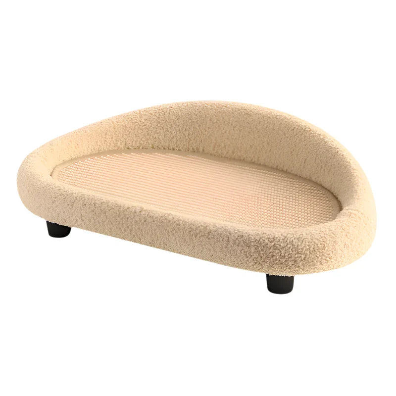 2-in-1 Warm Cat Bed & Sisal Scratching Pad – Cozy & Durable!