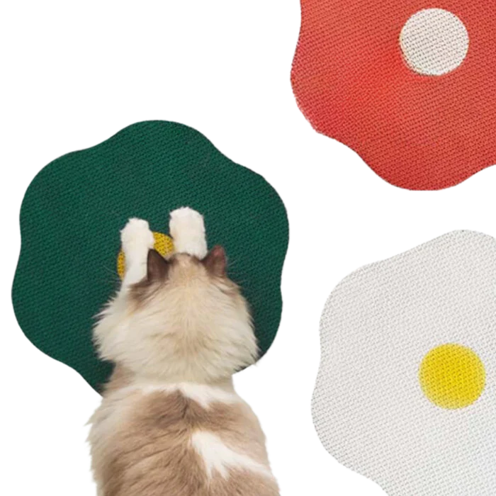 Griffoir mural floral pour chat – Durable et écologique