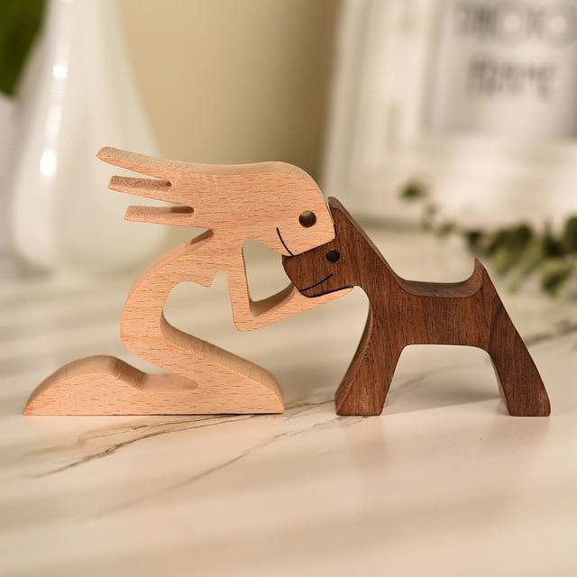Figurines en bois pour le meilleur ami de l'homme