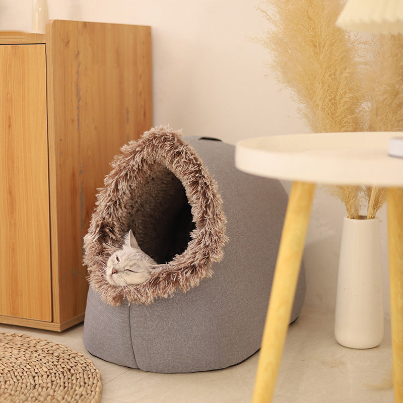 🐾OFFLit Cocoon pour Animaux Chaud d'Hiver