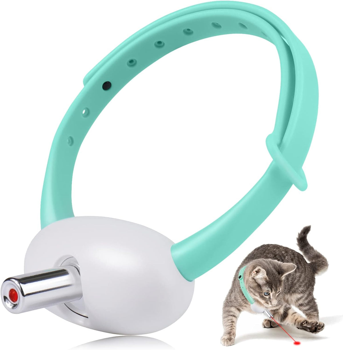 Collier laser automatique pour chat | Jouet interactif mains libres pour chats d'intérieur