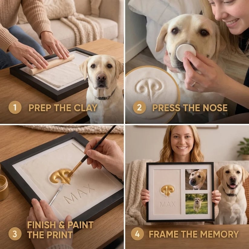 Pet Nose Print Keepsake Frame