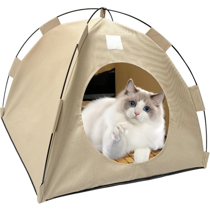 Tente pop-up BreezyDen pour animaux de compagnie – Cachette portable pour chats et petits chiens