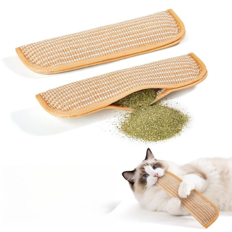 Jouet oreiller en sisal à l'herbe à chat