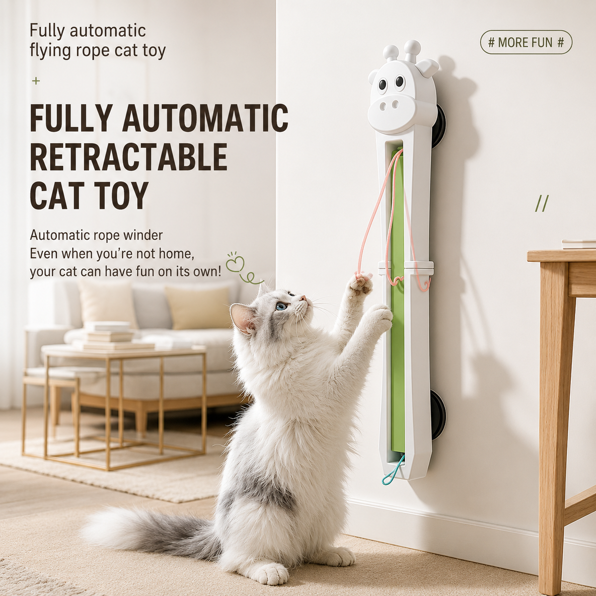 Electric Cat Teaser Wall – Mount Interactive Automatic Moving