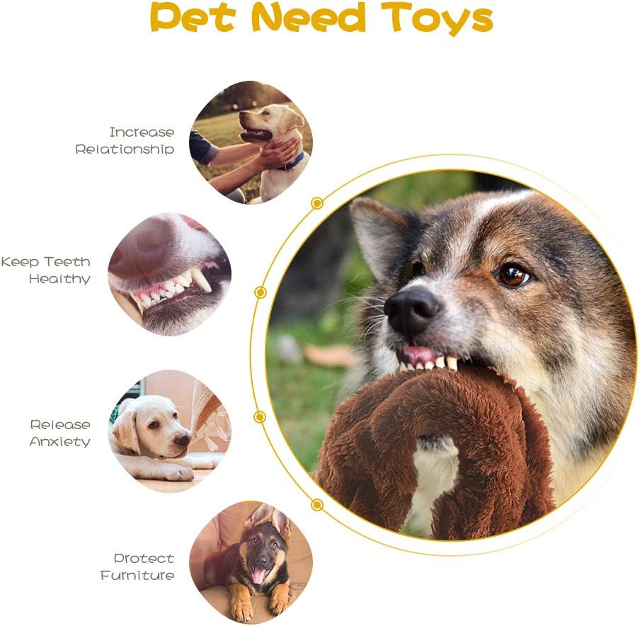 Jouets à gros animaux de la forêt en tissu doux, lot de 5