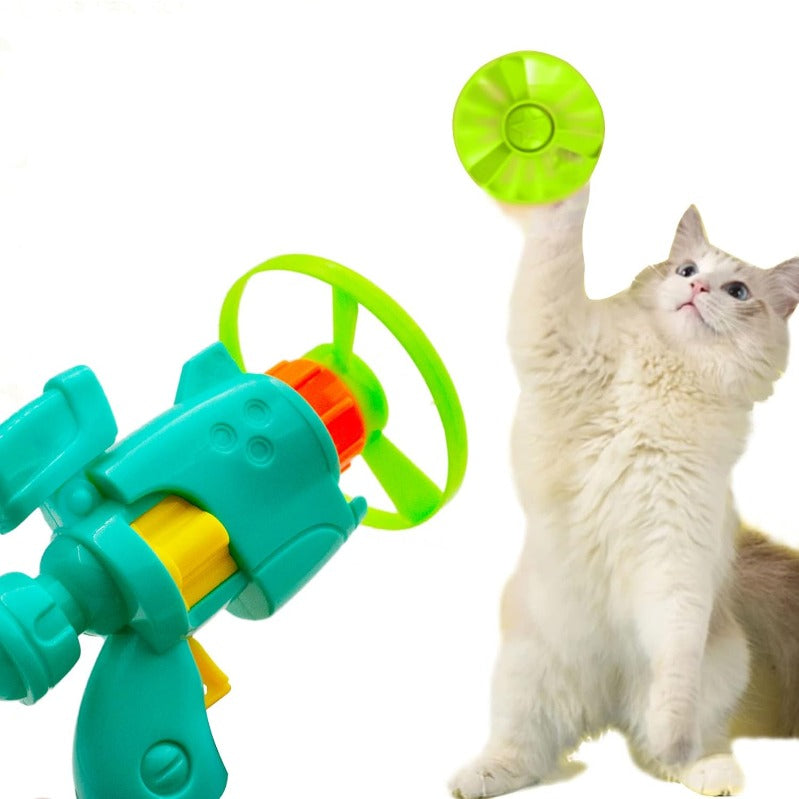 Ensemble Lance-Disque Volant Lumineux pour Chat