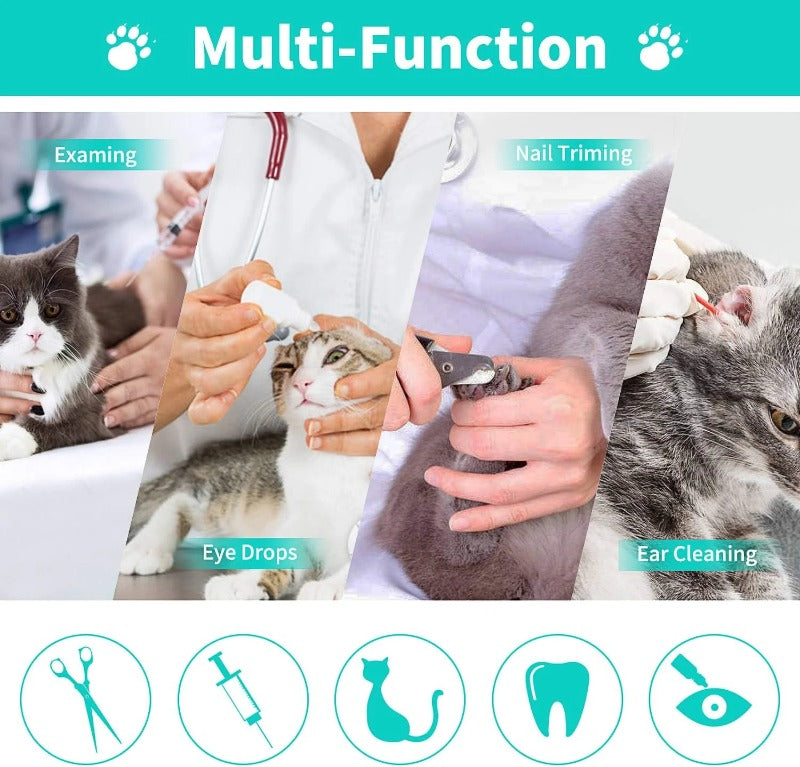 Sac de Contention pour le Bain et le Toilettage du Chat – Gardez Votre Félin Calme et en Sécurité