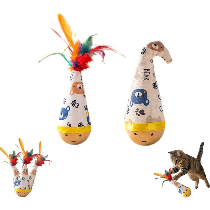 Gobelet en bois apaisant à l'herbe à chat