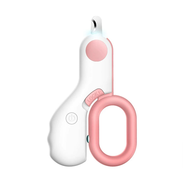 Pink Best LED pet nail clipper – stress-free grooming tool for all pets.